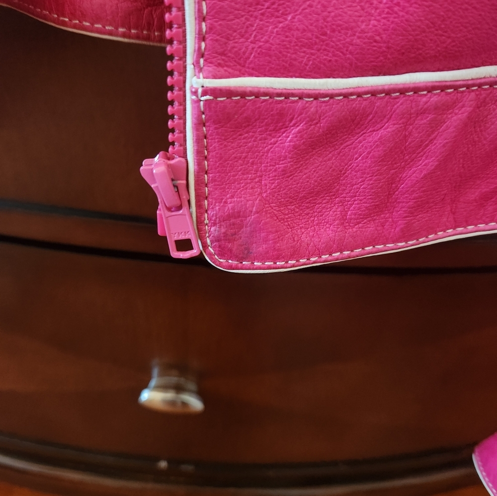 Danier Leather Hot Pink Jacket Size Small - Picture 4 of 4